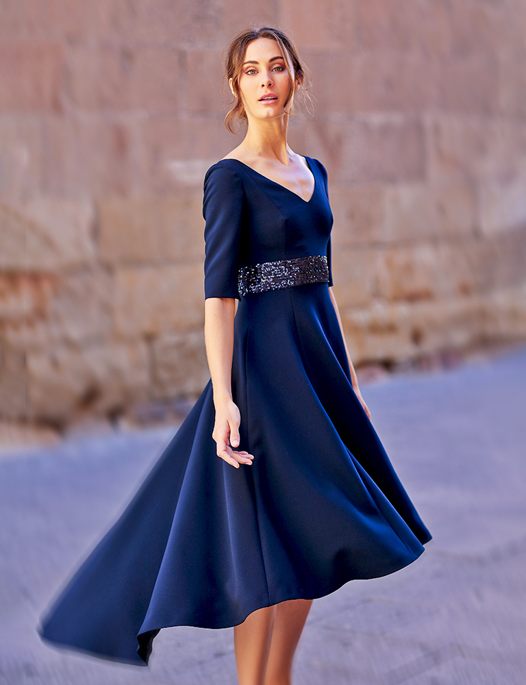 fely campo navy occasion dress
