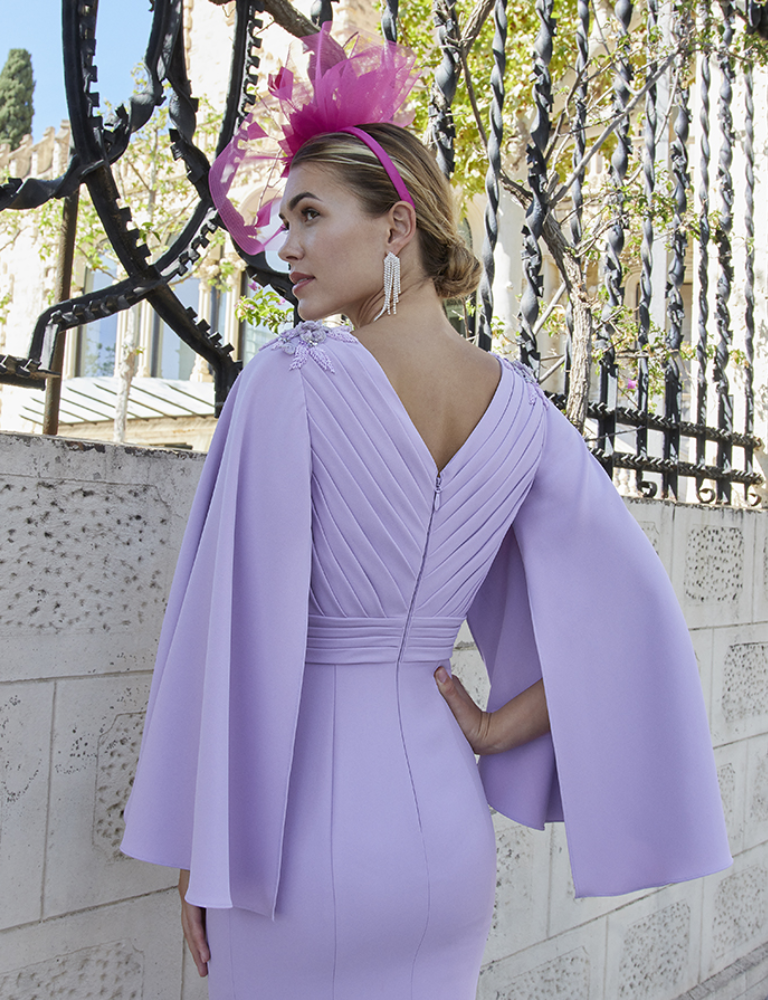lilac couture club dress