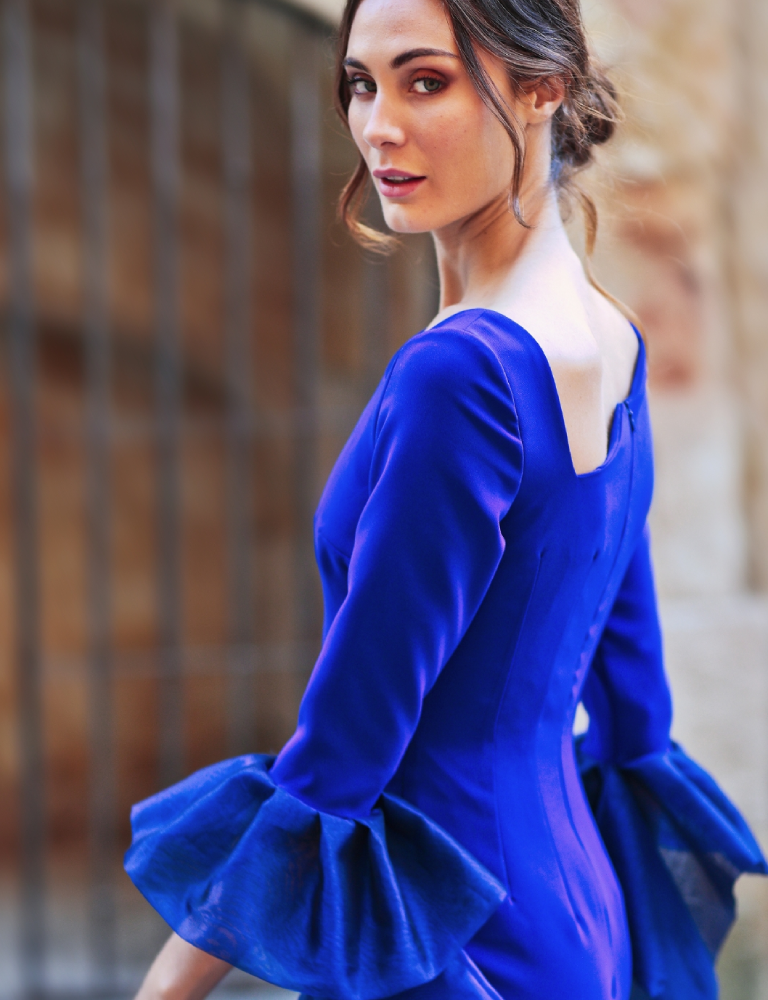 fely campo blue dress