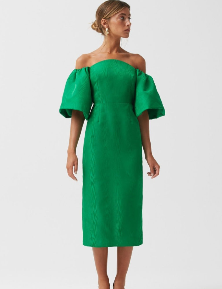 Mourino green occasion dress