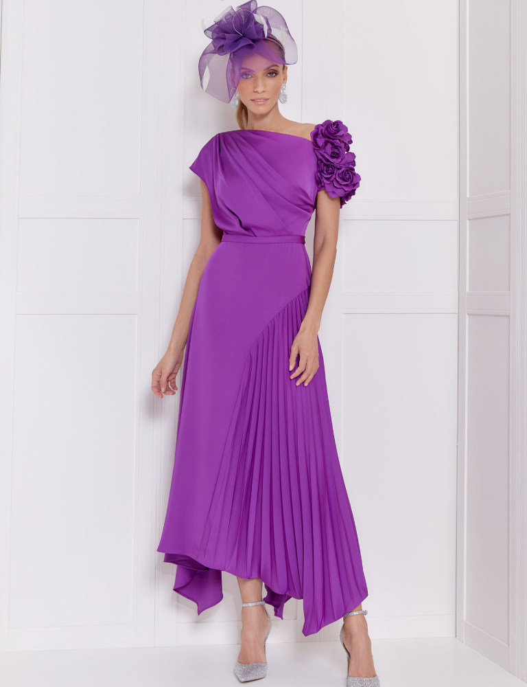 john charles purple occasion dress