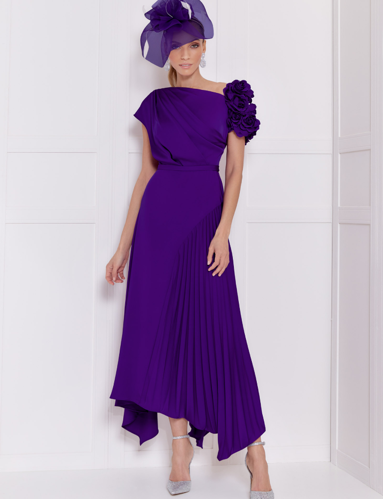 purple occasion dress