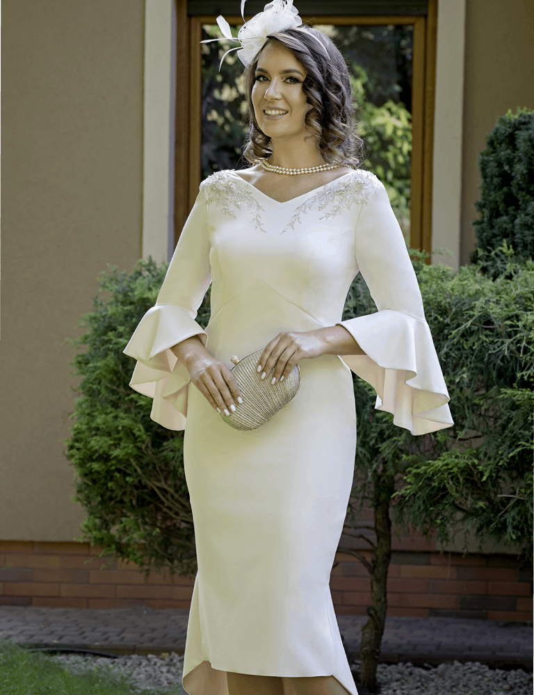 anoola cream occasion dress