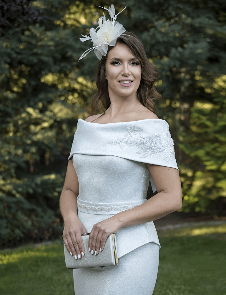 anoola-occasion dress with flower detail