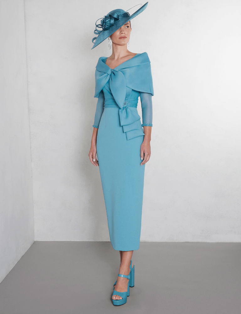 couture club turquoise occasion dress