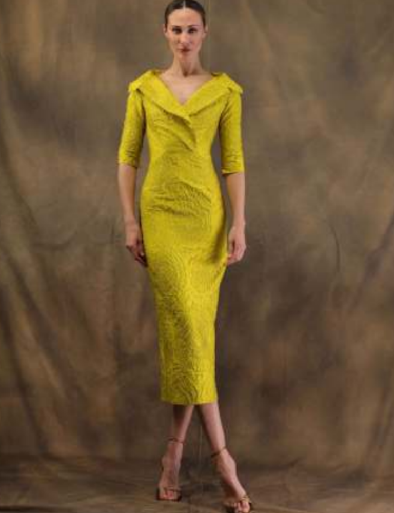 fely campo yellow/gold dress