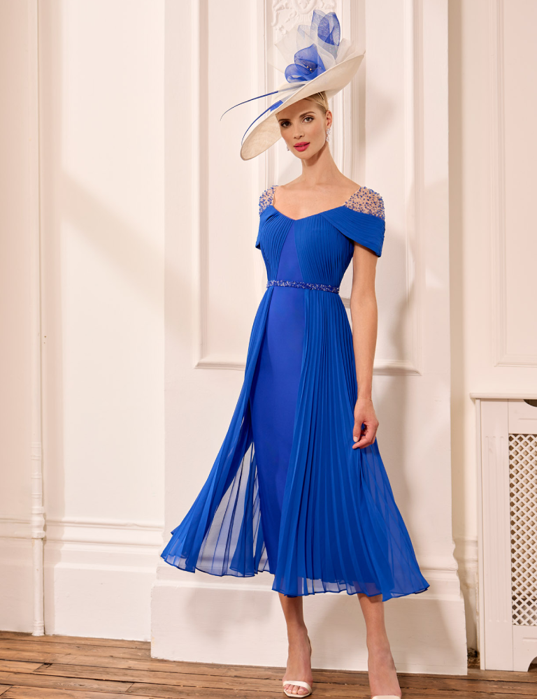 john charles blue occasion dress